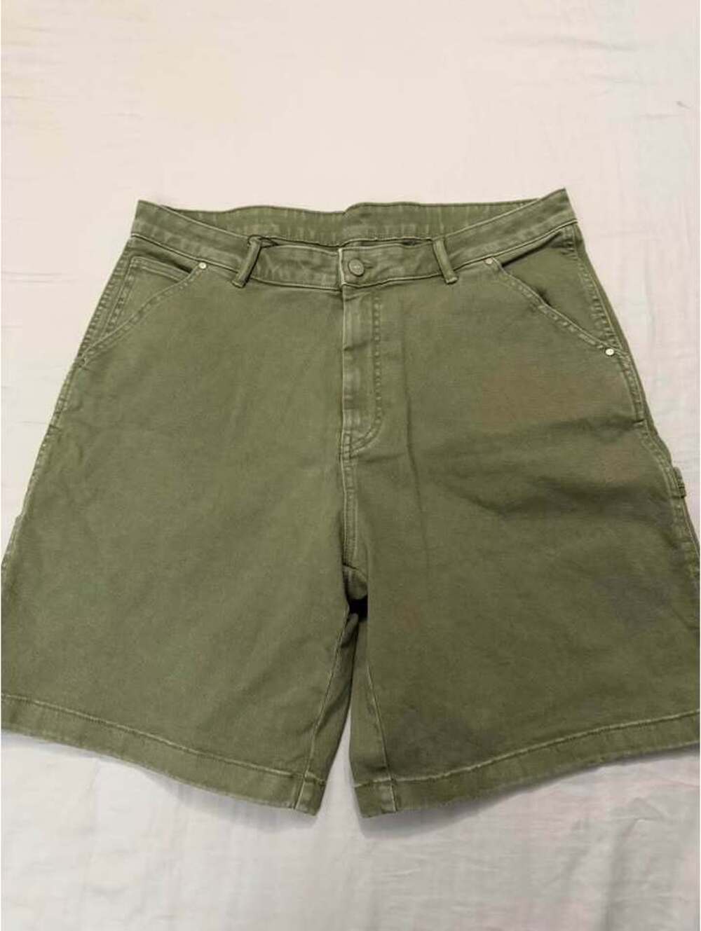 Zara Men's Olive Green Carpenter Shorts Mens Size 35 New $30